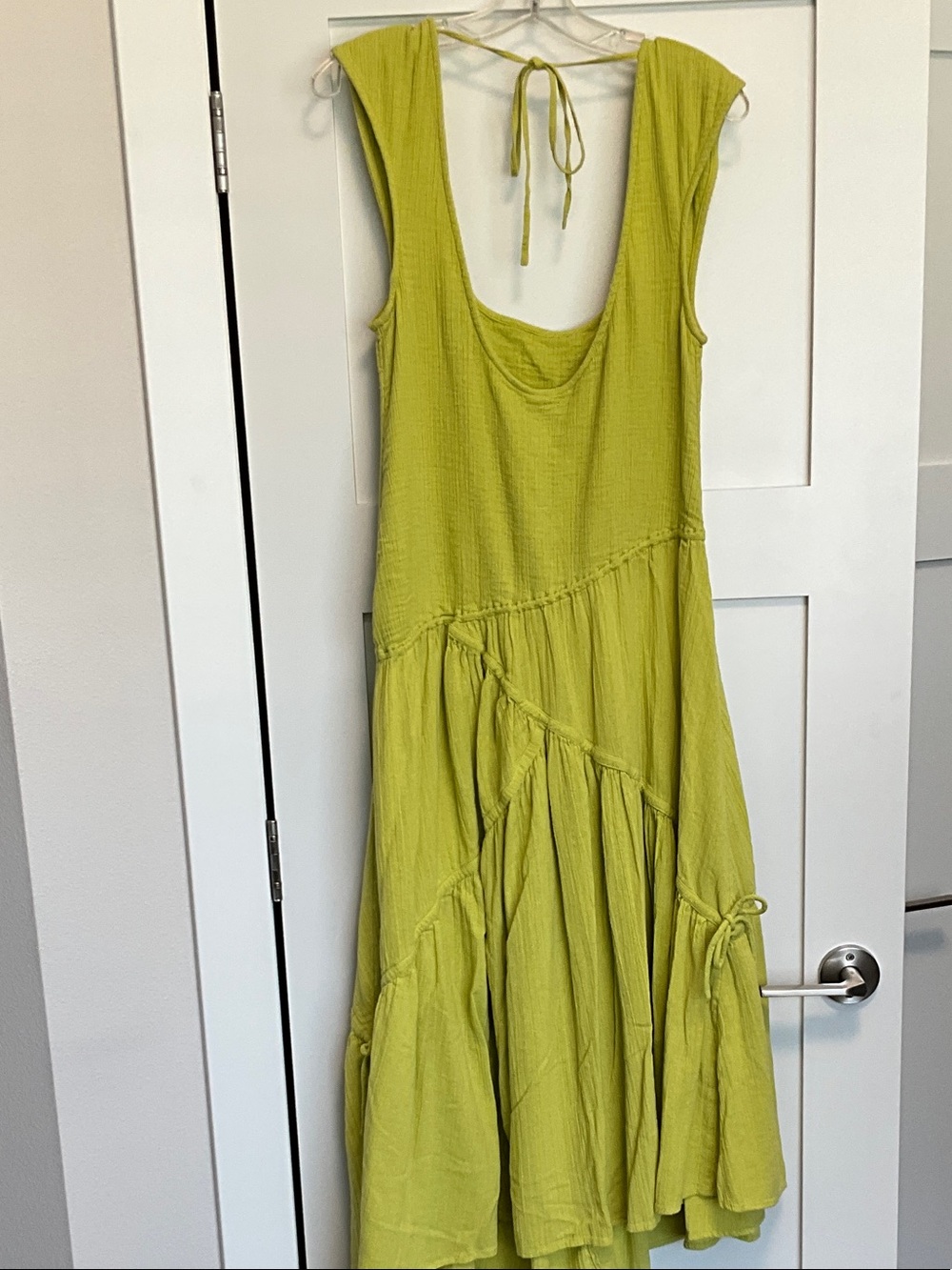 Free People Lime Green Tiered Maxi Dress - Picture 8 of 13